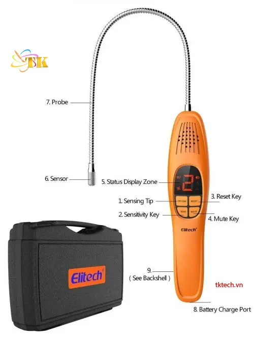 Máy dò rò rỉ Elitech LD-200