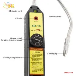 Máy phát hiện rò rỉ halogen Elitech WJL-6000 Máy dò rò rỉ Elitech WJL-6000