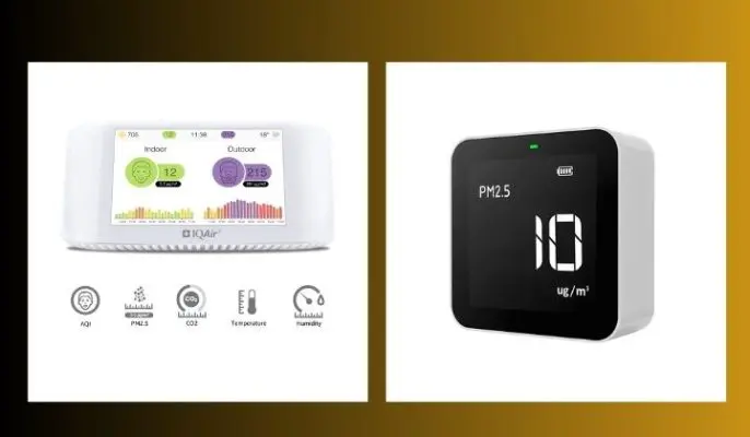 Temtop P10 và IQAir AirVisual Pro