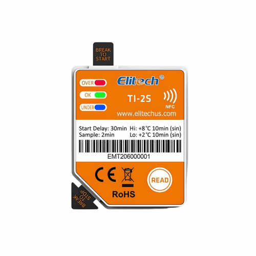 Máy ghi dữ liệu nhiệt độ NFC Elitech TI 2S cho vắc xin