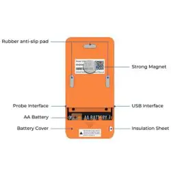 Chi tiết phía sau máy nhiệt ẩm kế tự ghi Elitech GSP 6Pro