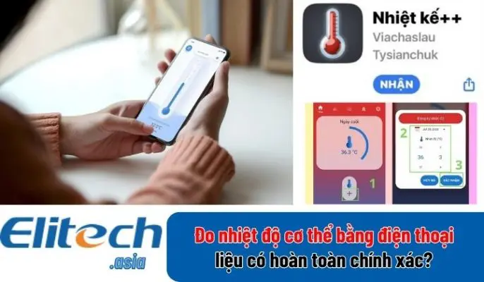 do nhiet do co the bang dien thoai