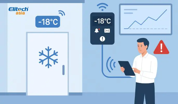 5 sai lầm khi bảo quản kho lạnh mùa mưa cần biết Không giám sát nhiệt độ liên tục