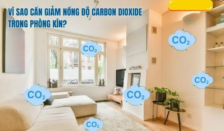 giảm nồng độ CO2 trong nhà hiệu quả cach giam co2 trong phong kin