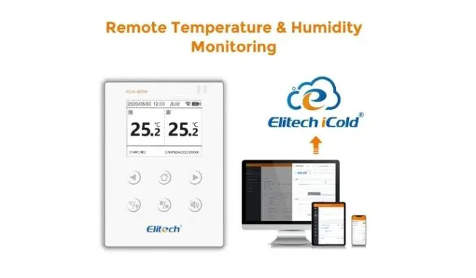 Ghi dữ liệu tự động Lưu trữ trên elitech icold lên đến 32,000 điểm