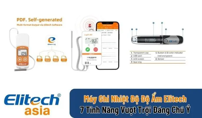 Máy Ghi Nhiệt Độ Độ Ẩm Elitech 7 Tính Năng Vượt Trội Đáng Chú Ý