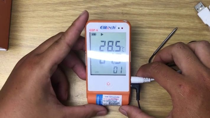 Chi tiết cách sử dụng nhiệt ẩm kế tự ghi Elitech GSP-6