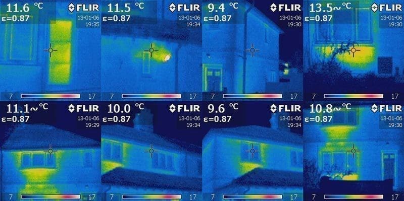 Ảnh camera nhiệt chụp bằng điện thoại Flir One Pro