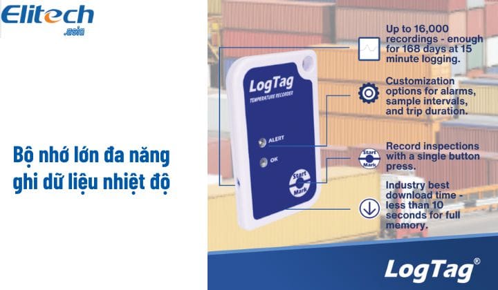 Bộ ghi dữ liệu nhiệt độ Logtag TRIX-16 logtag trix 16