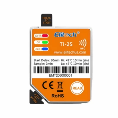 Máy ghi dữ liệu nhiệt độ NFC Elitech TI-2S cho vắc xin Máy ghi dữ liệu nhiệt độ NFC Elitech TI-2S