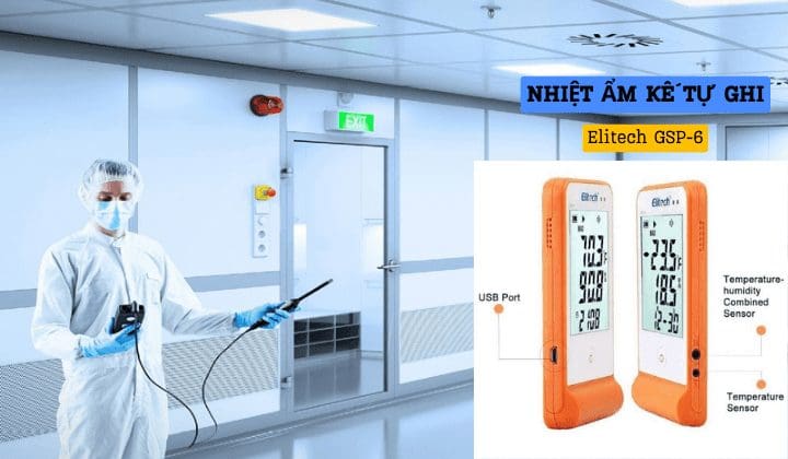 Nhiệt ẩm kế tự ghi Elitech GSP 6