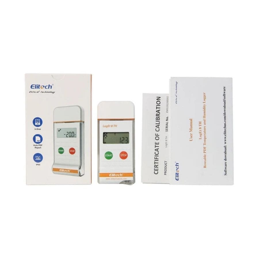 Nhiệt ẩm kế tự ghi Elitech LogEt 8 TH (-30℃~+70℃/10%-90%) Phụ kiện theo Nhiệt ẩm kế tự ghi Elitech LogEt 8 TH (-30℃~+70℃/10%-90%)
