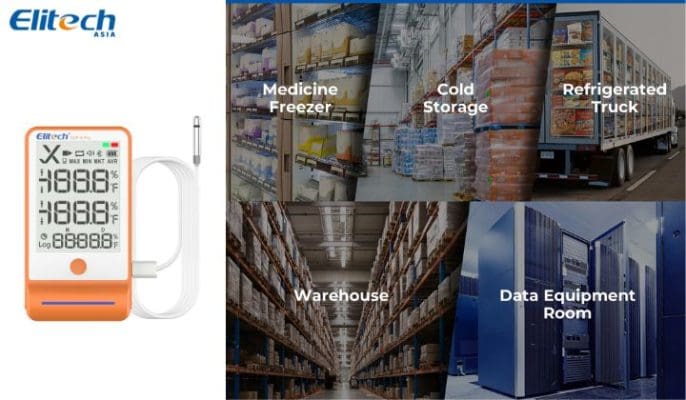 Nhiệt kế đo nhiệt độ môi trường review elitech gsp 6pro 5