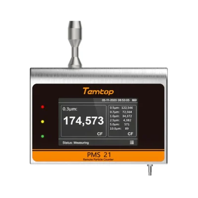 Máy đếm hạt bụi từ xa Temtop PMS 21 Máy đếm hạt bụi từ xa Temtop PMS 21