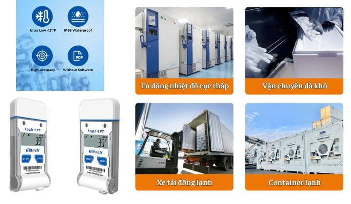 Máy ghi nhiệt độ dùng một lần Elitech LogEt 6 Elitech LogEt 6