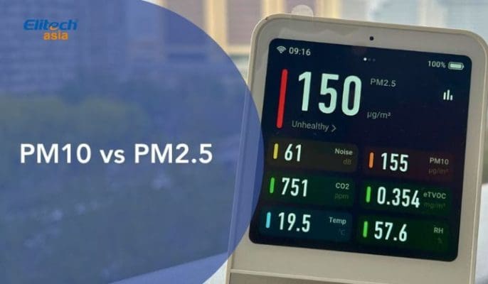 PM2.5 và PM10 trong không khi nha o