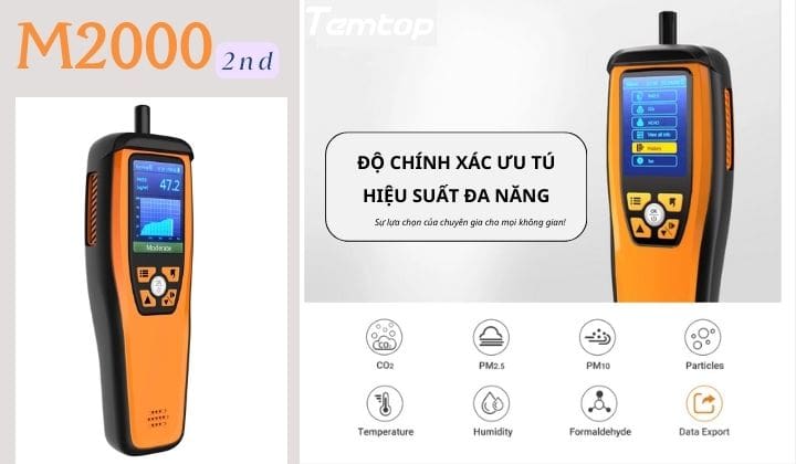 Máy đo chất lượng không khí Temtop M2000 2nd temtop m2000 2nd