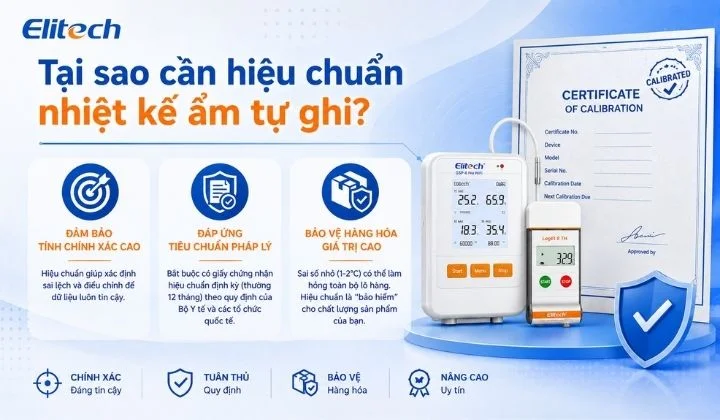 Hiệu chuẩn định kì để thiết bị duy trì độ chính xác khi đo 