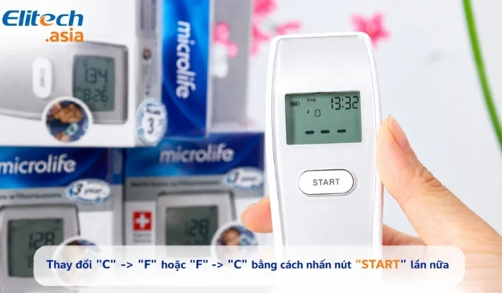 Cách quy đổi độ F sang C trên nhiệt kế