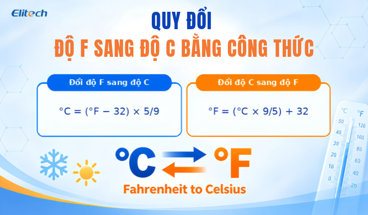 Đổi Độ F Sang Độ C: Công Thức, Cách Chuyển Đổi và Ứng Dụng Công thức chuyển đổi từ độ F sang độ C chuẩn xác