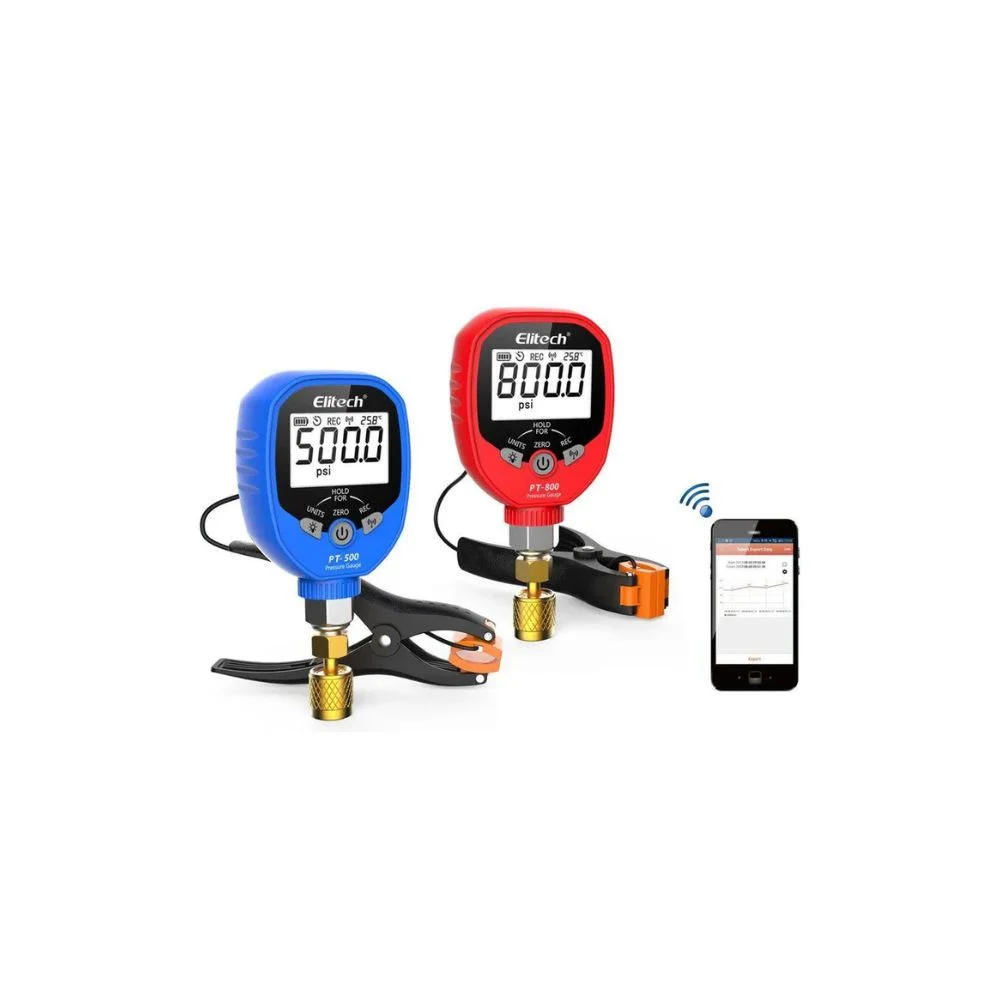Máy đo áp suất lạnh không dây Elitech PT-500 & PT-800 Pro Máy đo áp suất lạnh không dây Elitech PT-500 & PT-800 Pro - Ảnh 3
