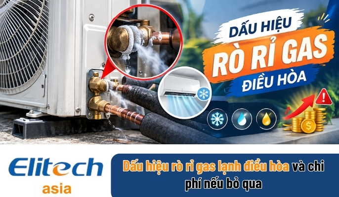 Dấu hiệu rò rỉ gas lạnh điều hòa thường gặp và cách nhận biết sớm