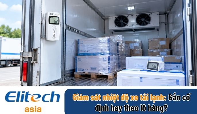 : Giám sát nhiệt độ xe tải lạnh trong vận chuyển hàng hóa